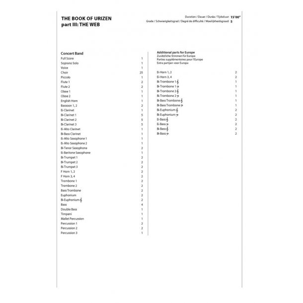 The Book of Urizen - Symphony No. 1 : III. The Web